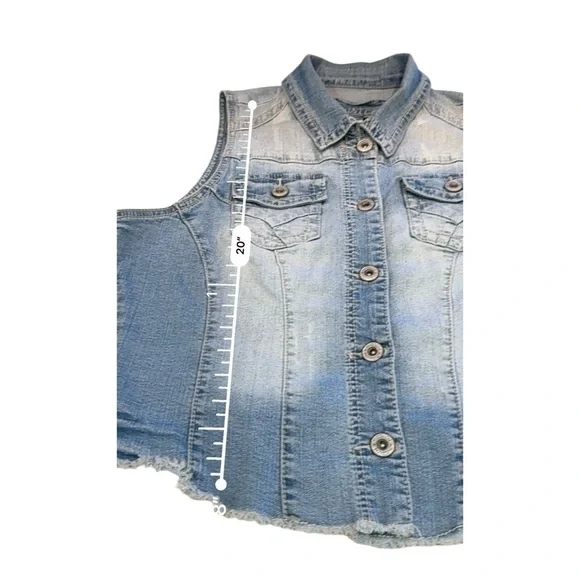 Maurices Denim Vest Size 1 - Picture 5 of 9